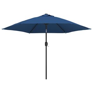 vidaXL Outdoor Parasol with Metal Pole 300 cm Azure