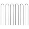 vidaXL Tent Pegs 6 pcs U-shaped 37 cm &Oslash;10 mm Galvanised Steel