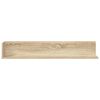 vidaXL Wall Shelves 2 pcs Sonoma Oak 100x16.5x16.5 cm Engineered Wood