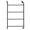 Bathroom Solutions Hanging Door Towel Rack Metal Black