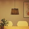 vidaXL Ceiling Lamp Shade Brown &Oslash;40x26 cm Wicker