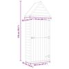 vidaXL Garden Tool Shed with Door 69.5x32x178 cm Impregnated Pinewood