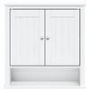 vidaXL Bathroom Wall Cabinet BERG White 69.5x27x71.5 cm Solid Wood