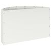 vidaXL Planter White 60 x 30 x 35 cm Steel