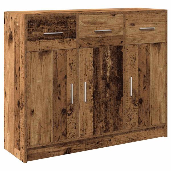 vidaXL Sideboard Old Wood 91x28x75 cm Engineered Wood