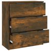vidaXL Sideboard Smoked Oak 60x30x70 cm Engineered Wood