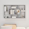 vidaXL Wall Shelf Grey Sonoma 85x16x52.5 cm Engineered Wood