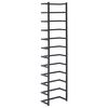 vidaXL Towel Rack Black 24x12x96 cm Steel