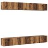 vidaXL TV Cabinet Set 6 pcs Old Wood Engineered Wood