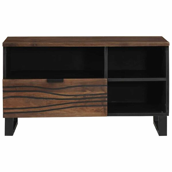 vidaXL TV Units with Drawer Walnut 80 x 33 x 46 cm Engineered wood