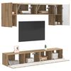 vidaXL TV Cabinet Set Wall-mounted 4 pcs Sonoma Oak Engineered Wood