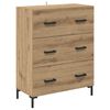 vidaXL Highboard Artisan Oak 69.5 x 34 x 180 cm Engineered Wood
