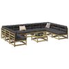 vidaXL 10 Piece Garden Sofa Set Impregnated Wood&nbsp;Pine