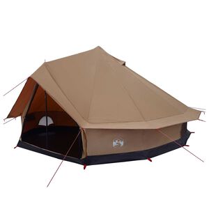 vidaXL Family Tent Brown 10-Person Polycotton