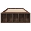 vidaXL Bed Frame without Mattress Brown Oak 90x190 cm Single