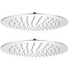 vidaXL Rain Shower Head 2 pcs Stainless Steel Ø 25 cm