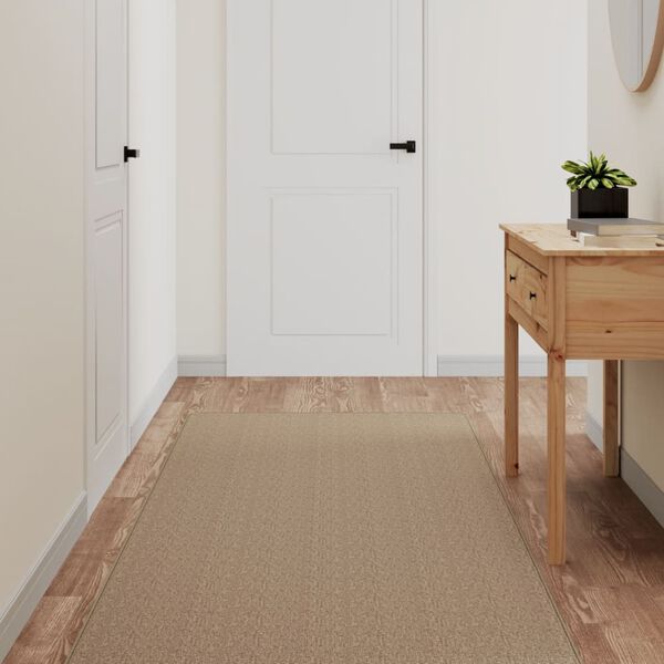vidaXL Carpet Runner Sisal Look Sand 80x200 cm