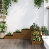 vidaXL Garden Planter 4-Tier 106x104.5x36 cm Honey Brown Solid Wood Pine