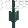 vidaXL Fence and Post Green 0.4 x 25 m Steel