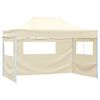 vidaXL Party Tent Folding Cream 280 x410 x 315 cm Oxford Fabric