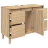 vidaXL Sink Cabinet Sonoma Oak 80x33x60 cm Engineered Wood