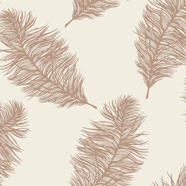 DUTCH WALLCOVERINGS Wallpaper Fawning Feather Cream
