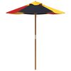 vidaXL Garden Umbrella for Kids with Wooden Pole &Oslash;120x140 cm