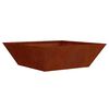 vidaXL Garden Planter 5 pcs Rusty 50 x 50 x 15 cm Weathering Steel