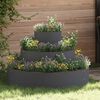vidaXL Garden Planter Anthracite 90 x 90 x 20 cm Cold-rolled Steel
