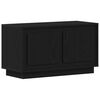 vidaXL TV Cabinet 80 x 35 x 45 cm Black oak Engineered wood