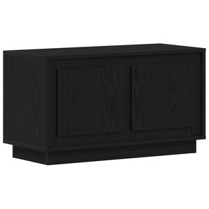 vidaXL TV Cabinet 80 x 35 x 45 cm Black oak Engineered wood
