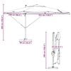 vidaXL Umbrella Sand 351 x 250 x 260 cm Polyester and Aluminium