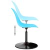 vidaXL Swivel Dining Chairs 2 pcs Blue PP