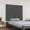 vidaXL Wall Headboard Grey 108x3x90 cm Solid Wood Pine