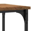 vidaXL Console Table with Shelf with Storage Old wood 100 x 35 x 75 cm