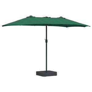 vidaXL Garden Parasol Green 385 x 209 x 244 cm Polyester and Steel