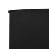 vidaXL 3-panel Wind Screen Fabric 400x160 cm Black
