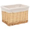 vidaXL 6 Piece Nesting Basket Set Natural Willow