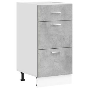 vidaXL Bottom Cabinet Lyon Concrete Grey 40x46x81.5 cm Engineered Wood