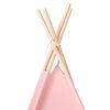 vidaXL Children Teepee Tent with Bag Peach Skin Pink 120x120x150 cm