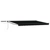 vidaXL Electric Retractable Awning Black and Anthracite 4 x 3 m