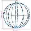 vidaXL Ball with 192 LEDs 2 pcs Cold white 30 cm Metal
