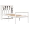 vidaXL Bookcase Bed without Mattress White 75x190 cm Small Single Solid Wood Pine