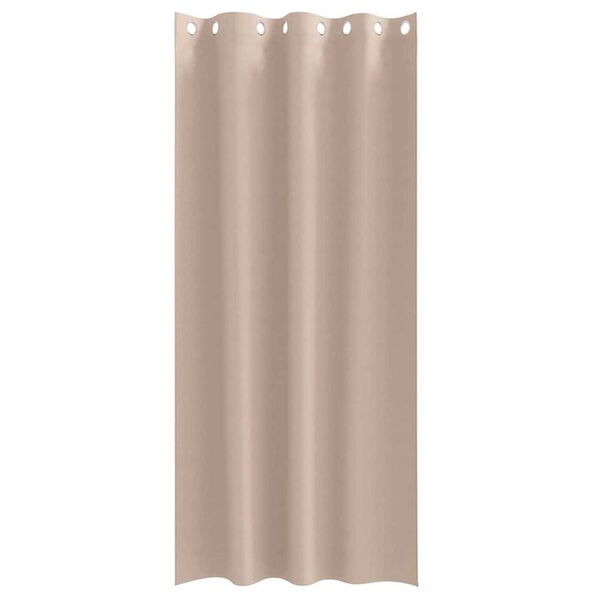vidaXL Blackout Curtains with Rings 2 pcs Taupe 260 x 140 cm Polyester