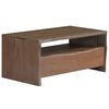 vidaXL Coffee Table Solid Acacia Wood Live Edges 90x50x40 cm Grey