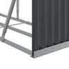 vidaXL Log Holder Anthracite 300x45x100 cm Galvanised Steel