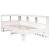 vidaXL Bookcase Bed without Mattress White 75x190cm Solid Wood Pine