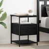 vidaXL Bedside Cabinet 2 pcs Black Oak 40 x 42 x 56 cm Engineered Wood