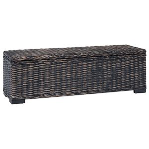 vidaXL Storage Box Black 110 x 35 x 45 cm