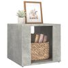 vidaXL Bedside Table Concrete Grey 41x40x36 cm Engineered Wood